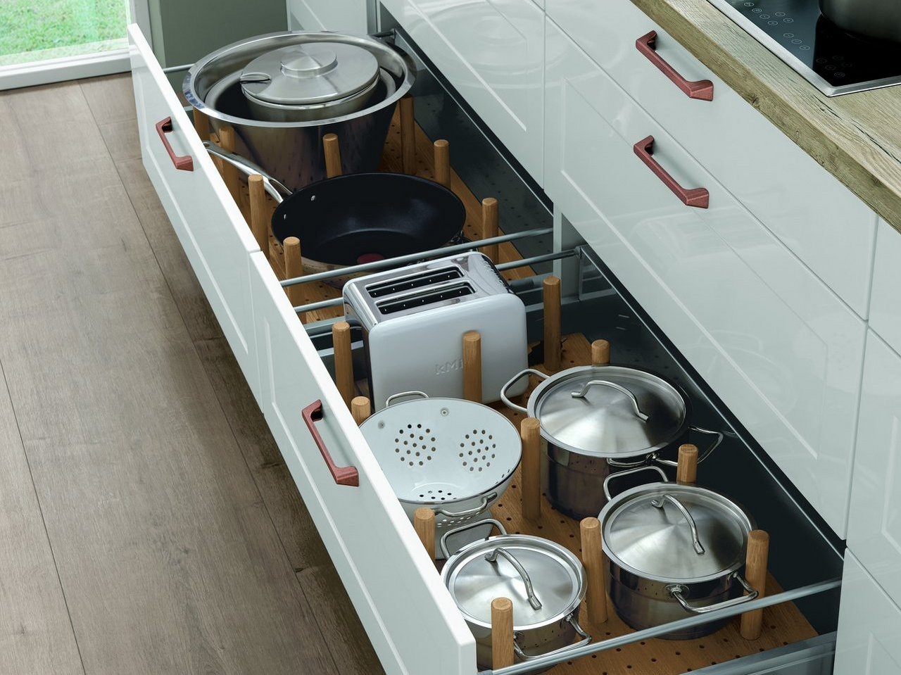 Aménagements modulables pour agencer vos tiroirs de cuisine